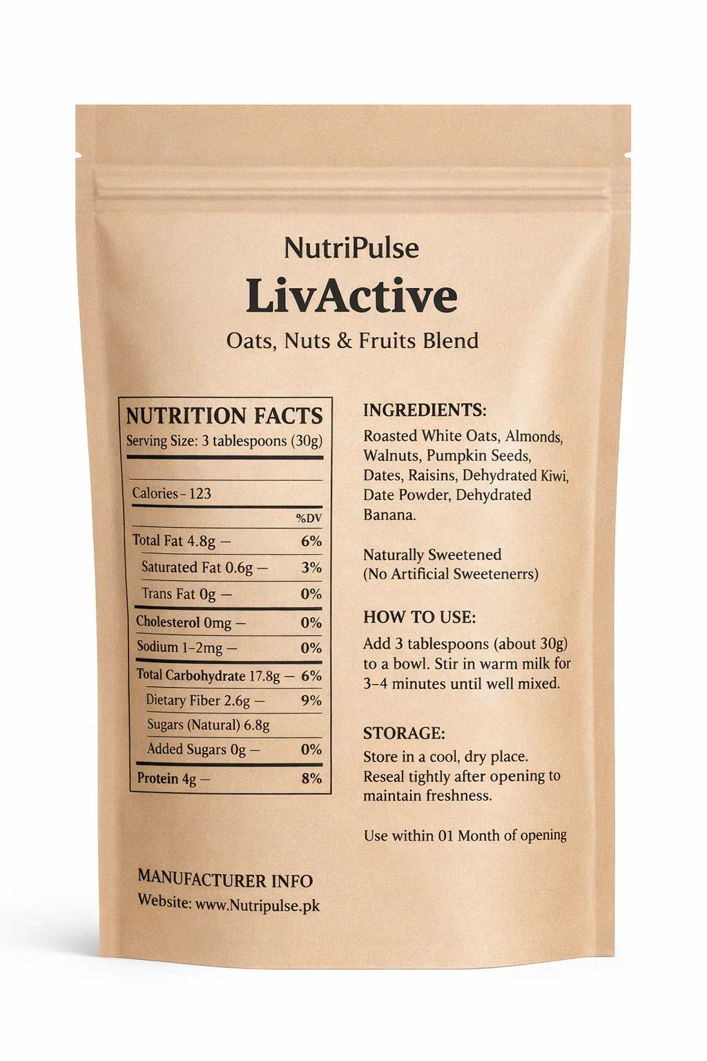 NutriPulse Oats With Nuts – Classic Breakfast Mix