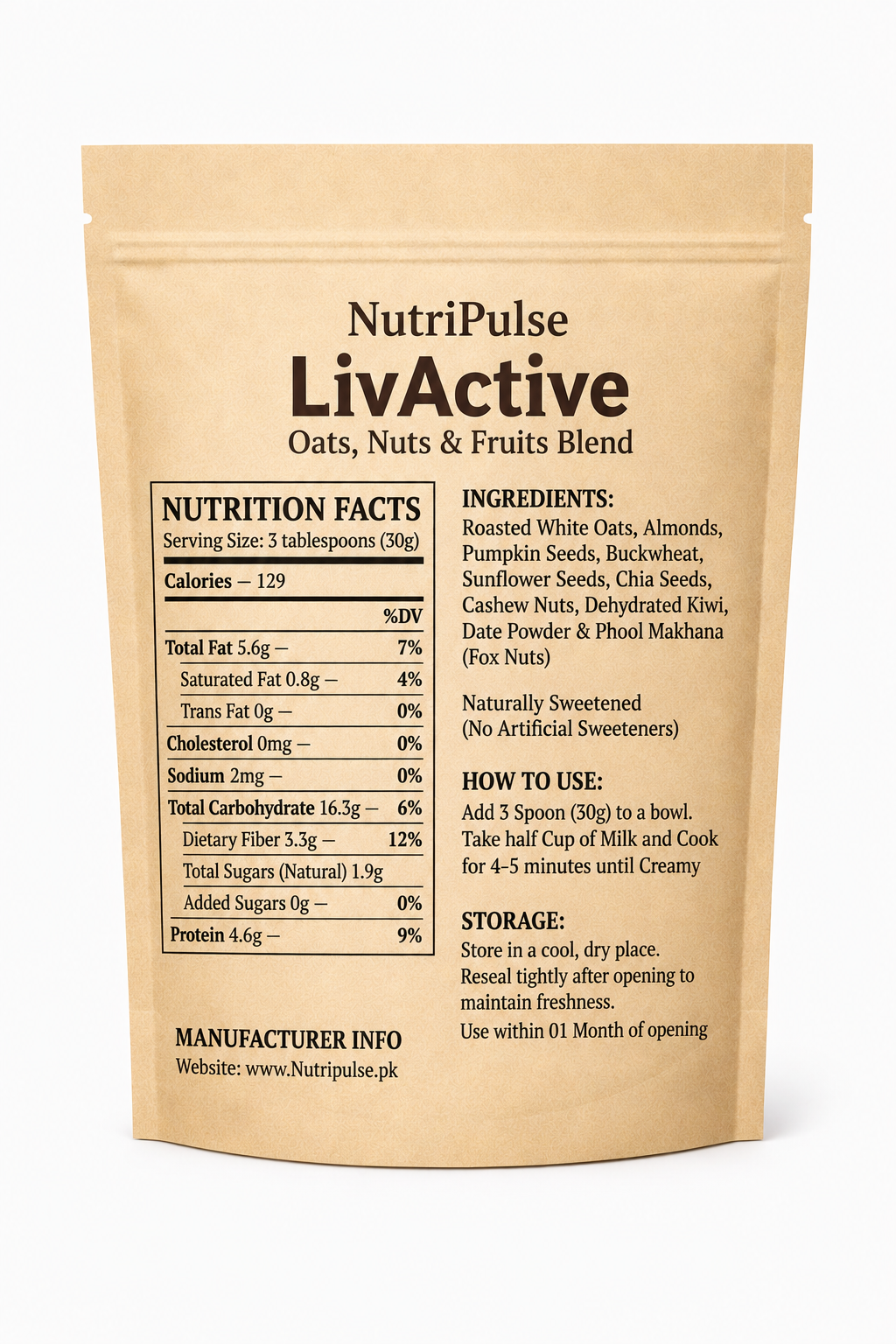 NutriPulse Oats With Nuts – Weight Loss Special Breakfast Mix