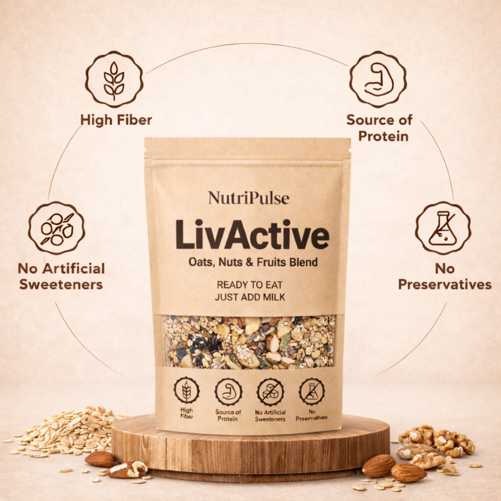 NutriPulse Oats With Nuts – Classic Breakfast Mix