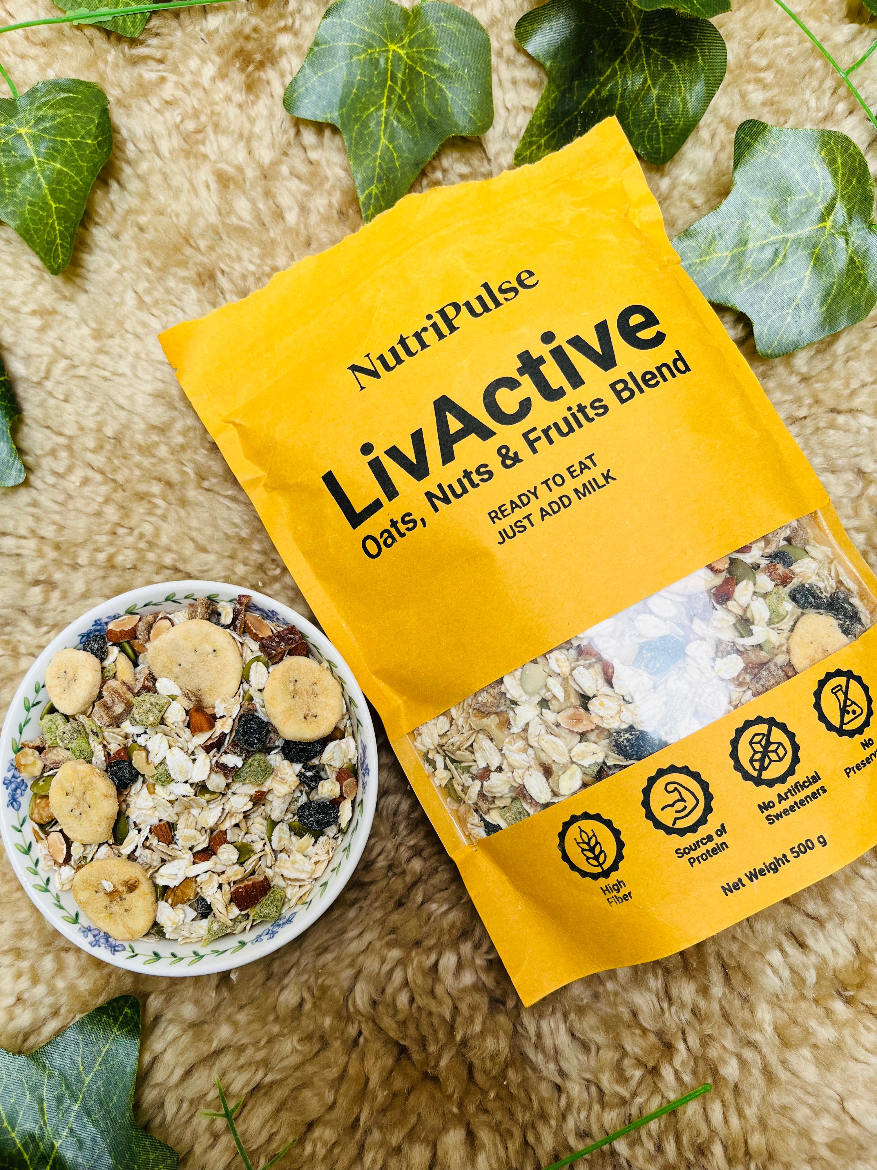 NutriPulse Oats With Nuts – Classic Breakfast Mix